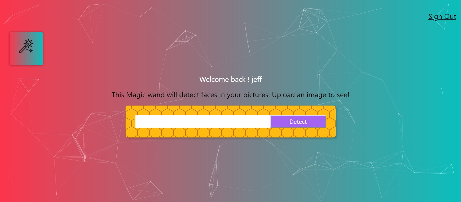 Screenshot of Face Recognition App